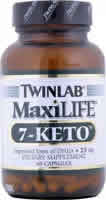 Maxilife 7-Keto 25mg 60 caps from TWINLAB