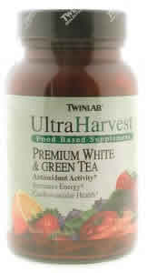 Twinlab - Ultra harvest premium white & green tea 60 vegicaps