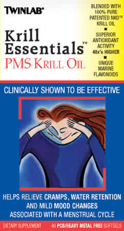 Krill Oil, PMS 60 softgels from TWINLAB