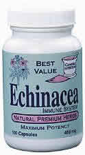 ECHINACEA HERB 450MG 100CAPS 100 caps from GENESIS NUTRITION PRODUCTS