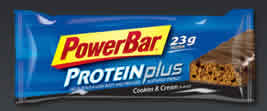 PROTEIN PLUS BAR COOKIES & CRM 12/box from POWERBAR