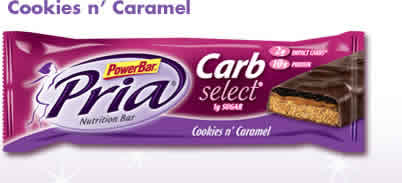 PRIA CARB SELECT CKIE&CRML 15/ 15/box from POWERBAR