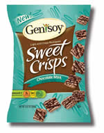 Genisoy products co. - Sweet crisps chocolate mint 1.76oz 6 bags 1.76oz 6 BAGS