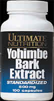YOHIMBE BARK EXTRACT 100TABS 100 taba from ULTIMATE NUTRITION