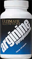 ARG/PYROGLUTAMATE/LYSINE 100TB 100 CAPS from ULTIMATE NUTRITION