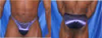 FLEX CUT PURPLE SATIN LRG large from VANDELLA COSTUMES