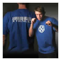 SHATTER T-SHIRT ROYAL BLUE LG large from XYIENCE