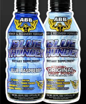 Abb - Blue thunder blue raspberry  22oz 20  cs 22 OZ 20 CASE