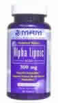 ALPHA LIPOIC ACID 300mg 60TABS 60 tabs from METABOLIC RESPONSE MODIFIERS