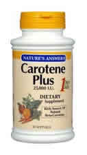 Carotene Plus 25,000 IU 60 softgels from NATURE'S ANSWER