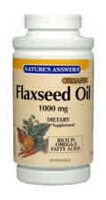 Flax Seed Oil 1000mg 90 softgels from NATURE'S ANSWER