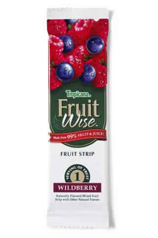 Fruit strips,wild berry Case of 120 / .67 OZ from Tropicana Fruit Wise