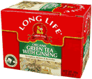 Organic Green Tea w/Ginseng 20 bags from LONG LIFE TEAS