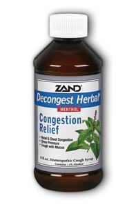 ZAND: Decongest Herbal Cough Syrup 8 oz