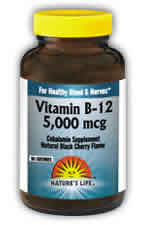Vitamin B-12 5000mcg 50ct from Natures Life