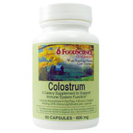 Colostrum 600mg 60 caps from FOODSCIENCE OF VERMONT