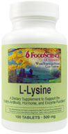 L-Lysine 100 tabs from FOODSCIENCE OF VERMONT