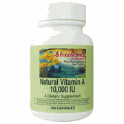Natural vitamin a 25000ui, 100 caps