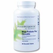 MEGA PROBIOTIC PLUS CHEWABLE 90T from FOODSCIENCE OF VERMONT