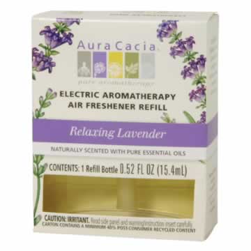 Aura cacia: Relaxing lavender electric aromatherapy air freshener refill .52 oz