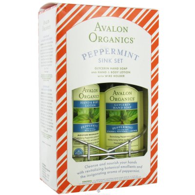 Avalon organic botanicals - Peppermint bath and body sink collection 2 pc