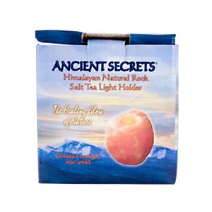 SALT TEA LIGHT HOLDER - LOTUS 1 UNIT from ANCIENT SECRETS