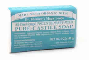 Organic Pure Castile Bar Soap Baby Mild 5 oz from DR. BRONNER'S MAGIC SOAPS