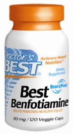 Doctors Best: Best Benfotiamine 80mg 120VC