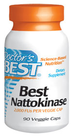 Doctors Best: Nattokinase best 100mg 90 ct Vcaps 2000FU