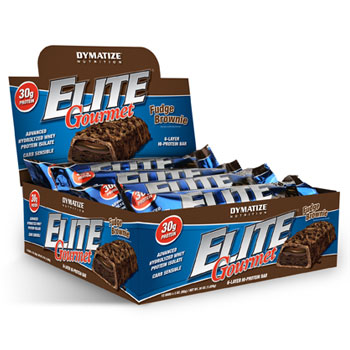 Dymatize - Elite gourmet bar brownie 12 BOX