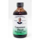 Heal Massage Oil Cayenne Heat 4 oz from CHRISTOPHER'S ORIGINAL FORMULAS