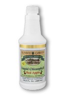 Chlorophyll Liquid Red Apple Flavor 16 fl oz. from Sunny Green