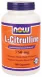 Now - L-citrulline 750mg 180 Caps