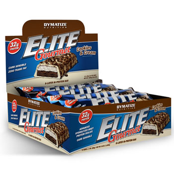 Elite gourmet bar cookies and cream, 12 BOX