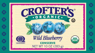 Crofters: Conserves,og,wld bluberry 10 OZ
