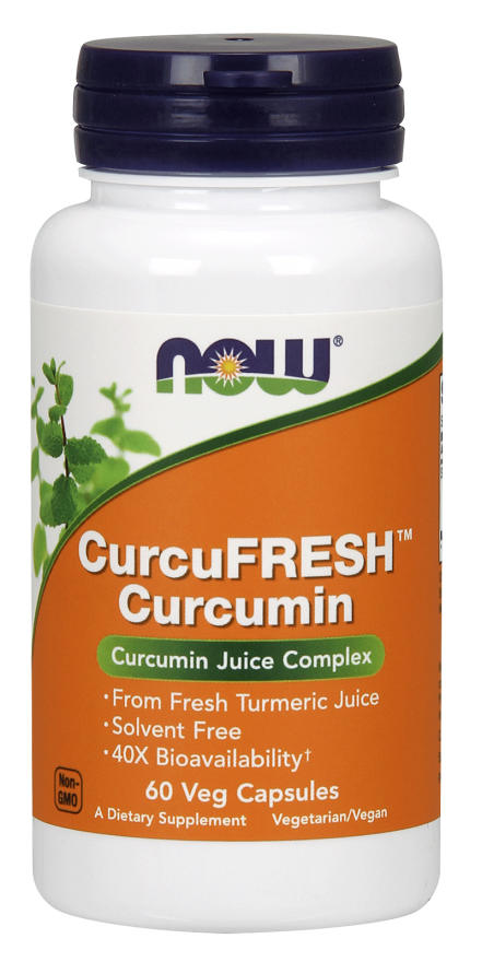 NOW: CurcuFRESH Curcumin Juice Complex 60 Veg Caps
