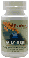 Daily Best 60 tabs from FOODSCIENCE OF VERMONT