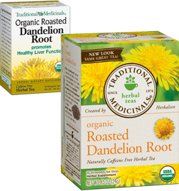 TRADITIONAL MEDICINALS TEAS: Organic Roasted Dandelion Root 16 bags