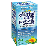 Natures Plus: Adults Dental Care Probiotic Lozenge 60ct Peppermint