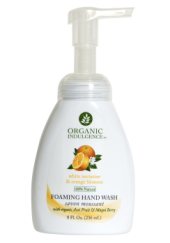 ORGANIC INDULGENCE: White Nectarine and Orange Blossom Foaming Hand Wash 8 oz
