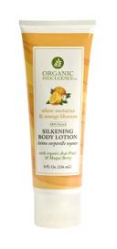 ORGANIC INDULGENCE: White Nectarine and Orange Blossom Body Lotion 8 oz