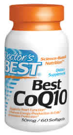 High Absorption CoQ10 30mg 60 softgels from Doctors Best