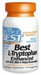 Best L-Tryptophan Enhanced w/ Vit. B6 & Niacinamide 90 VC from Doctors Best