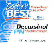 Decursinol-PN (PN stands for Pain) 250 mg Decursinol-50 60 veggie caps from Doctors Best