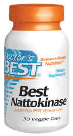 Best Nattokinase (100mg 2,000 Fibrin Units) 30VC from Doctors Best