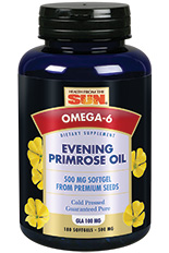 Organic evening primrose oil 500mg, 180 softgels