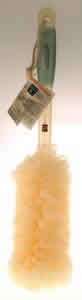 Feng Shui Mesh Body Brush with Ergo Grip - earth frosted yellow 1 pc from EARTH THERAPEUTICS