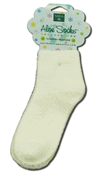 ALOE INFUSED SOCKS CREAM 1PR from EARTH THERAPEUTICS