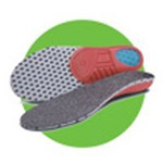 EARTH THERAPEUTICS: AIRWALK CUSHION SUPPORT LG 1PR