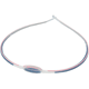 Sport titanium necklace navy white 17inch